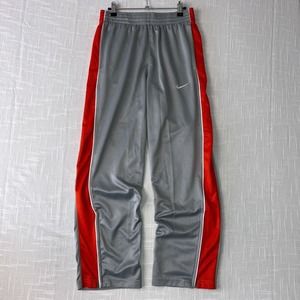 Y2K Nike Dri Fit Track Pants Loose Baggy Athletic M Gray  Stripe